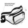 PVC Women Waist Fanny Pack Belt Bag Hip Bum Bag Clear Transparent Chest Pouch