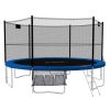 Trampoline Storage Mesh Bag With 4 Straps Toys Shoes Organizer Wall Decoration Storage Bag For Trampoline Accessories