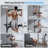 Power Tower Pull Up Dip Station Assistive Trainer Multi-Function Home Gym Strength Training Fitness Equipment 440LBS