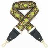 Yellow Flower Wide Crossbody Canvas Bag Strap Replacement Purse Handbag Shoulder Strap Adjustable Belt
