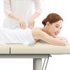 80 Inches Wide - Quality Leather Beauty Spa Furniture Massage Table Bed Iron on Round Legs Facial Bed Beauty Bed - Gray