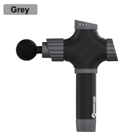 Booster A2 Deep Tissue Muscle Massage Gun Body Neck Massager Fascial Gun Shoulder Relaxation Pain Relief Slimming Shaping (Color: US Plug(Grey))