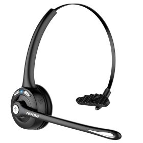 1/2 pack Mpow Pro Office Wireless Bluetooth V5.0 headphone With Microphone 13H Talking Time For Driver Call Center Skype Office (Color: 1PCS)